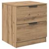 vidaXL Nachttisch 2 pcs Artisan-Eiche 45 x 39 x 50 cm Holzwerkstoff