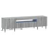 vidaXL LED-TV-Schrank Sonoma-Grau Holzwerkstoff