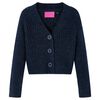 Kinder-Strickjacke Marineblau 128