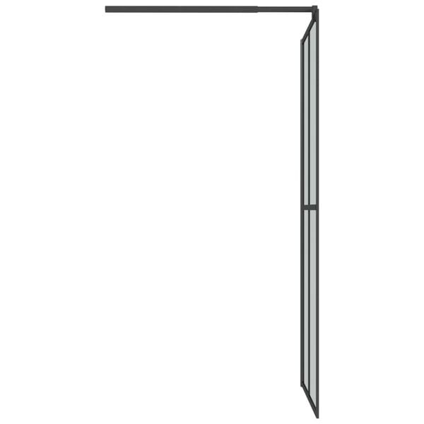 vidaXL Duschwand für Walk-in Dusche 118x190 cm Dunkles Sicherheitsglas