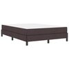 vidaXL Boxspringbett mit Matratze Dunkelbraun 140 x 190 cm Stoff
