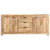 vidaXL Sideboard 175x40x75 cm Raues Mangoholz