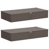 vidaXL Aufbewahrungsbox 2 pcs Grau 90 x 48 x 15 cm Vliesstoff