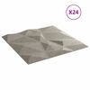 vidaXL Wandpaneele 24 Stk. Betongrau 50x50 cm XPS 6 m² Diamant
