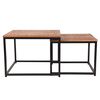 LABEL51 2-tlg. Couchtisch-Set Couple Holz/Schwarz