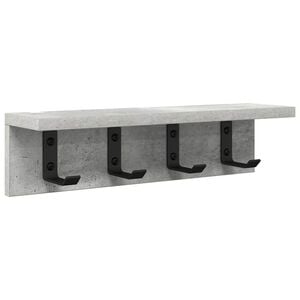 vidaXL Wandmontierter nachttisch Wandhalterung Beton Grau