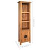 vidaXL Bad-Hochschrank Massivholz Kiefer 48x32x170 cm