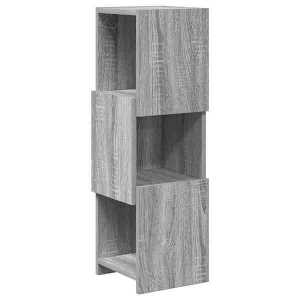 vidaXL Eckschrank Graues Sonoma 25,5x25x80cm Holzwerkstoff