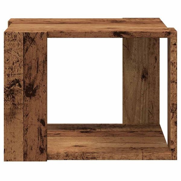 vidaXL Couchtisch Altholz-Optik 40x40x30 cm Holzwerkstoff
