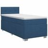 vidaXL Boxspringbett mit Matratze mit Kopfteil Blau 80 x 200 cm Stoff