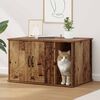 vidaXL Katzenhaus Altholz 85 x 55 x 50 cm Holzwerkstoff