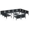 vidaXL Garten-Sofa-Set 12 pcs Anthrazit Stahl