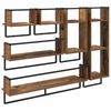 vidaXL Wandregal-Set 6 pcs Altholz 100 x 25 x 30 cm Holzwerkstoff