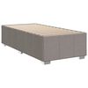 vidaXL Boxspringbett mit Matratze Taupe 90x200 cm Stoff