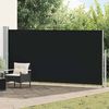 vidaXL Ausziehbare Seitenmarkise 160x500 cm Schwarz