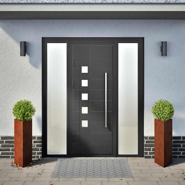 vidaXL Pflanzk&uuml;bel 2 Stk. Dreieckig 40x40x75 cm Wetterfester Stahl