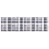 vidaXL Sonnenliegen-Auflage Grau Karomuster 200x70x3 cm Oxford-Gewebe