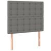 vidaXL Kopfteil Dunkelgrau 80 x 5 x 118/128 cm Stoff