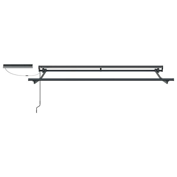 vidaXL Elektrische ausziehbare Markise Bordeauxrot 2,5 x 2 m