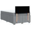vidaXL Boxspringbett mit Matratze Hellgrau 120x190 cm Stoff