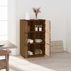 vidaXL Highboard Honigbraun 67x40x108,5 cm Massivholz Kiefer