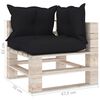 vidaXL 6-tlg. Garten-Lounge-Set aus Paletten mit Kissen Kiefernholz