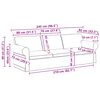 vidaXL Sofa Hellgrau 245 x 82 x 80 cm Stoff