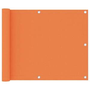 vidaXL Balkon-Sichtschutz Orange 75x500 cm Oxford-Gewebe