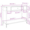 vidaXL Konsolentisch Sonoma-Eiche 100x34,5x75 cm Holzwerkstoff