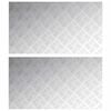 vidaXL Stufenmatten 2 stk. 90 x 50 cm Silber Aluminium Rechtwinklig