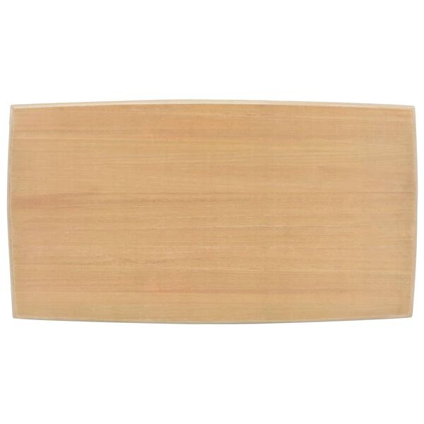 vidaXL Couchtisch Grau und Braun 110x60x40 cm Kiefer Massivholz