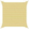 vidaXL Sonnensegel Gelb und Wei&szlig; 3,6 x 3,6 m HDPE