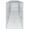 vidaXL Gabione mit Deckel 600x100x150 cm Verzinktes Eisen