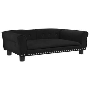 vidaXL Hundebett Schwarz 95x55x30 cm Samt