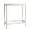 vidaXL Bartisch Wei&szlig; 100x50x110 cm Massivholz Kiefer