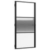 vidaXL Glast&uuml;r 102,5 x 3,5 x 201,5 cm Aluminium Schwarz
