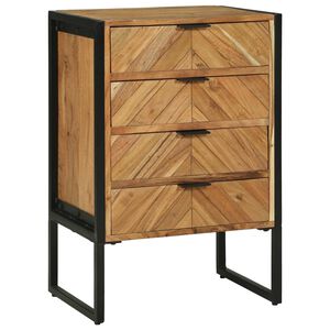 vidaXL Sideboard 50 x 35 x 75 cm Massivholz Akazie
