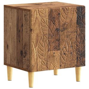 vidaXL Nachttisch Altholz 43 x 34,5 x 50 cm Holzwerkstoff