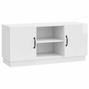 vidaXL TV-Schr&auml;nk Hochglanz Wei&szlig; 102 x 34,5 x 47 cm Holzwerkstoff