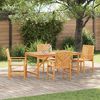 vidaXL Garten Essgruppe 5 pcs Braun Massivholz Akazie