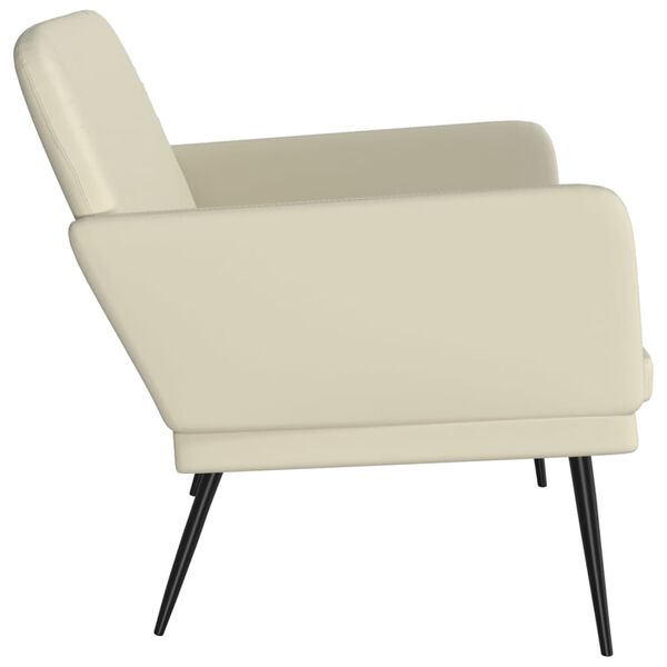 vidaXL Sitzbank Creme 107x80x81 cm Kunstleder