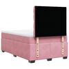 vidaXL Boxspringbett mit Matratze Rosa 120x200 cm Samt
