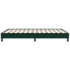 vidaXL Boxspringbett ohne Matratze Dunkelgr&uuml;n 120x210 cm Samt