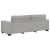 vidaXL 2-teiliges Sofa-Set mit Kissen, wolkengrauer Stoff
