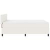 vidaXL Boxspringbett Creme und Wei&szlig; 203 x 160 x 88 cm Cordstoff