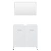 vidaXL Badmöbel-Set Weiß Holzwerkstoff