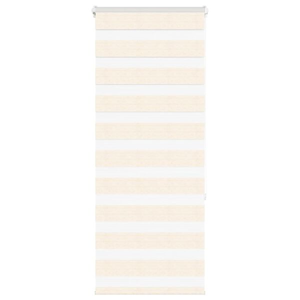 vidaXL Doppelrollo Marmorbeige 65x150 cm Stoffbreite 60,9 cm Polyester