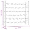 vidaXL Weinregal für 36 Flaschen Weiß Metall