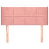 vidaXL Kopfteil mit Ohren Rosa 83x16x78/88 cm Samt