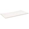 vidaXL Schreibtischplatte Wei&szlig; 100x50x2,5 cm Massivholz Kiefer